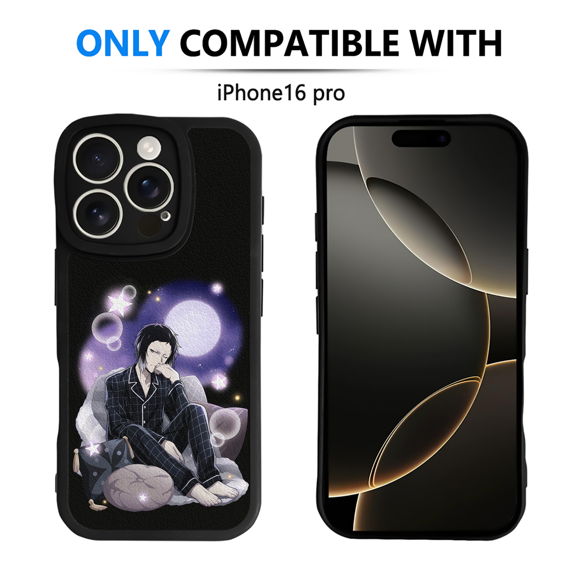 （画像用） 文豪ストレイドッグス Bungo Stray Dogs 【iPhone 16シリーズ対応】シリコンスマホケース（レザー調） 材質：シリコン